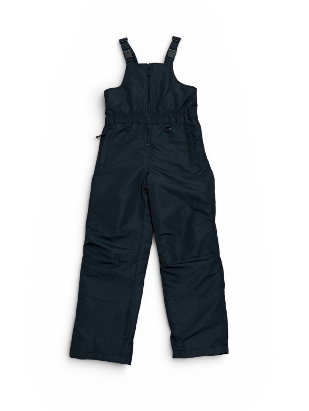 Roebuck & Co Snow Bib Medium 10/12 Black Overall Lined Adjustable Ski Salopettes